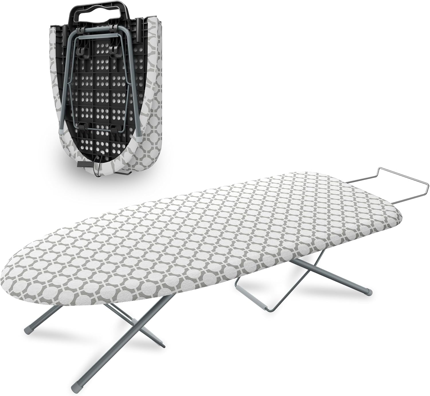 Foldable Tabletop Ironing Board Non-Slip Compact Travel Space Saving 77x32cm