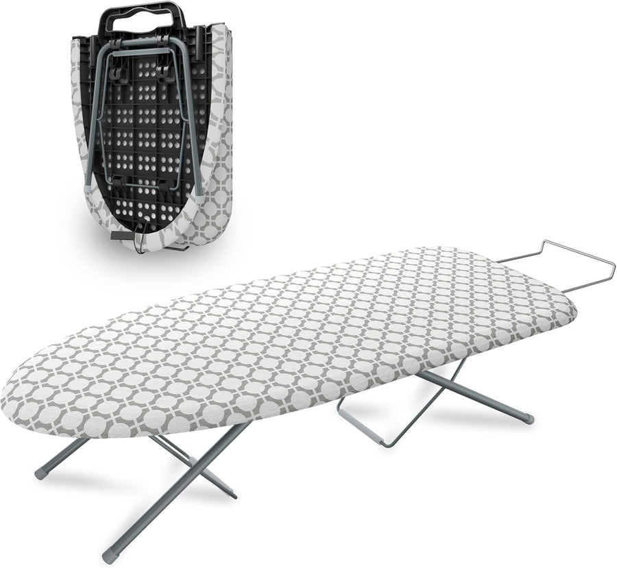 Foldable Tabletop Ironing Board Non-Slip Compact Travel Space Saving 77x32cm