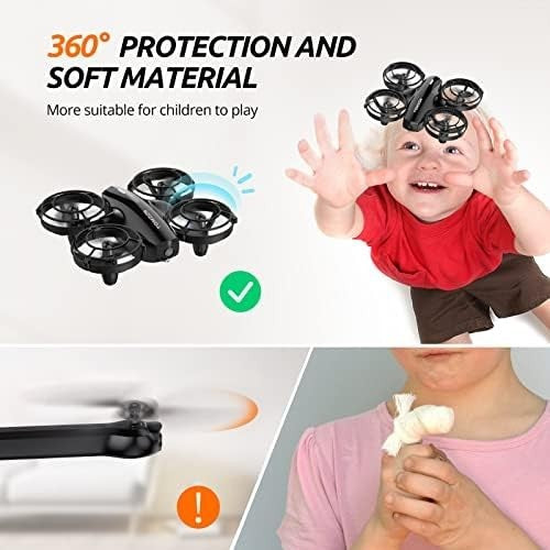 Tomzon Mini Drone 1080P Camera Battle Mode 3 Battery 3D Flip Headless Mode Toy