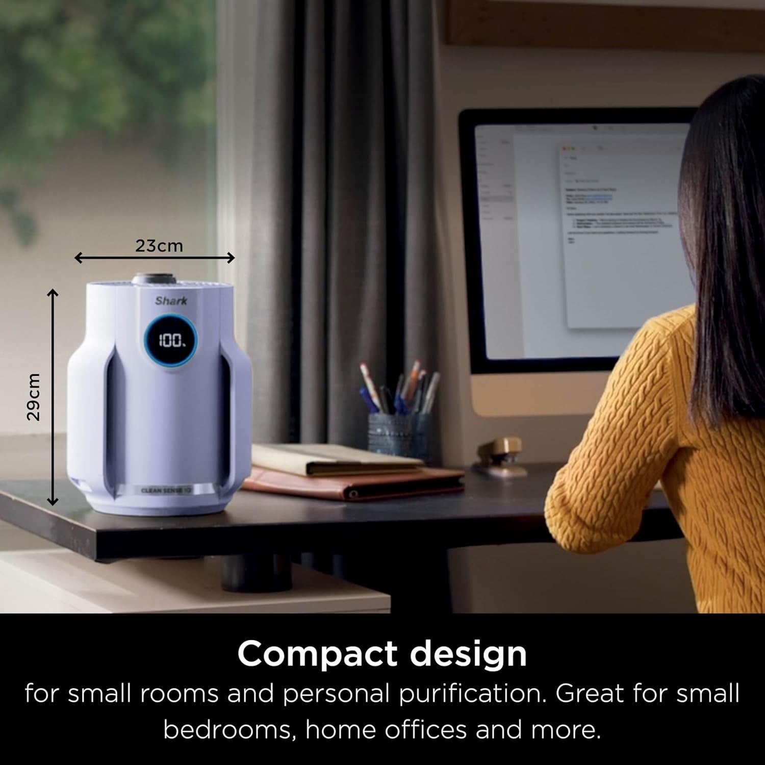 HEPA Air Purifier 23m² 5-Year Filter Quiet Bedroom Office Allergy