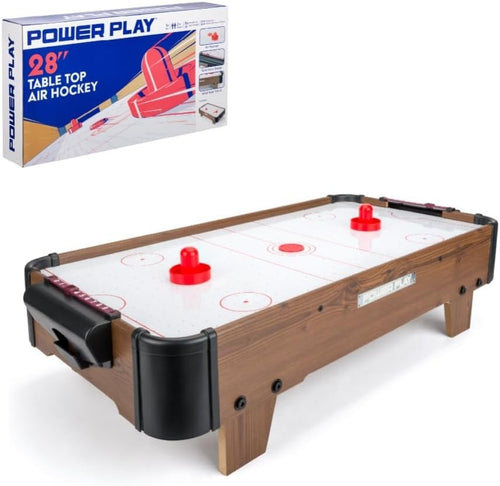 28 Inch Air Hockey Table Portable Wooden Game Kids Adults Indoor