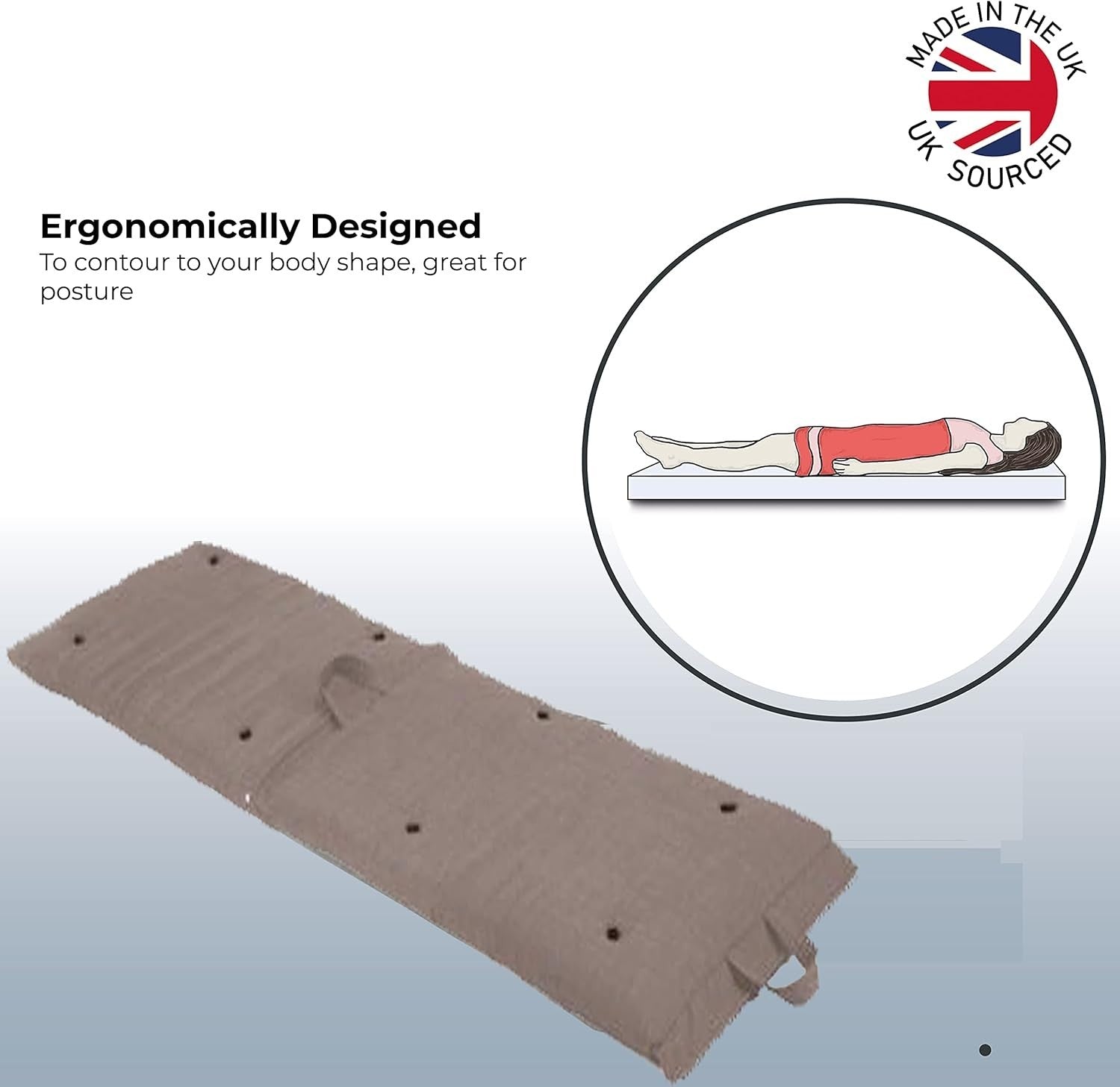 Single Roll-Up Futon Mattress | Folding Bed | Soft Touch | Slate Grey