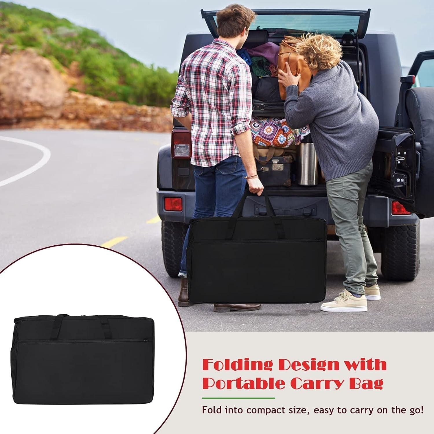 Folding Camping Kitchen Table Portable Outdoor Storage BBQ Picnic 172x48x110cm