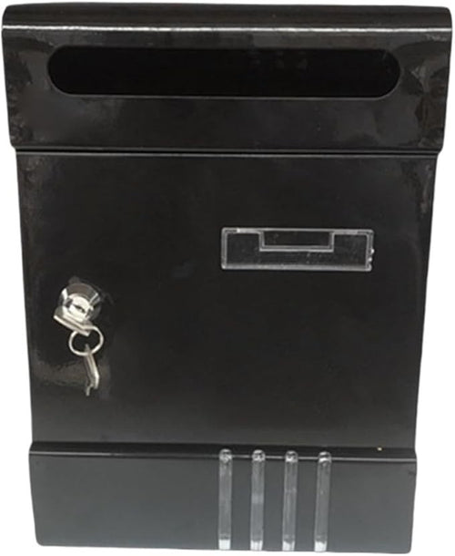Locking Wall Mailbox Waterproof Metal Post Box with Key – Heavy Duty & Secure