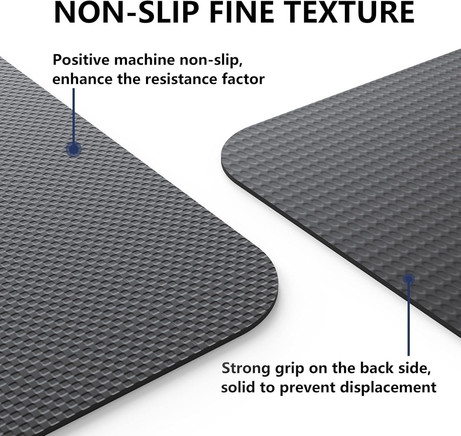 Extra Long Rowing Machine Mat 8.5ft Non-Slip Waterproof PVC Floor Protector