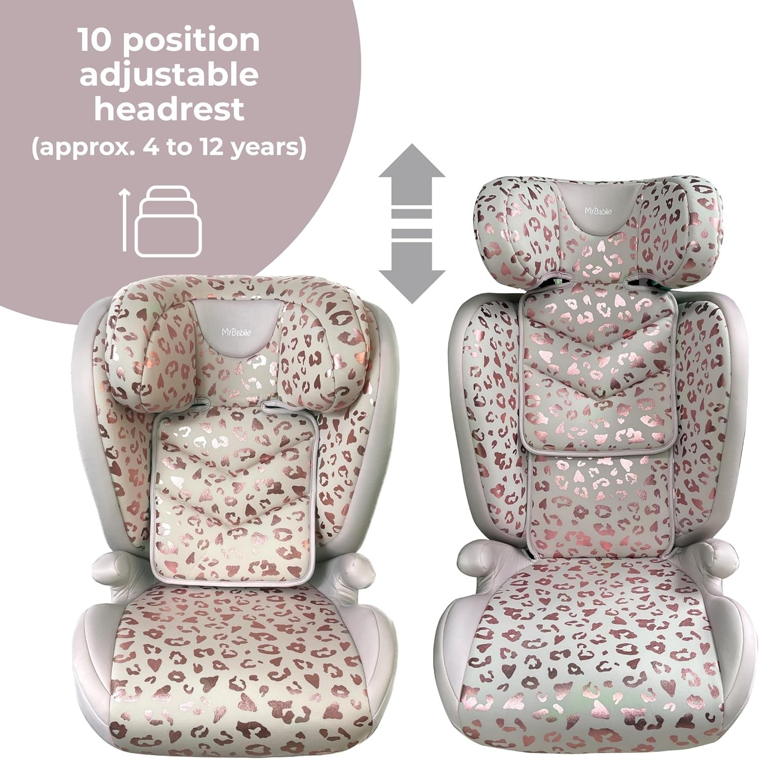 Highback Booster Car Seat ISOFIX Group 2/3 4–12Y Adjustable Headrest