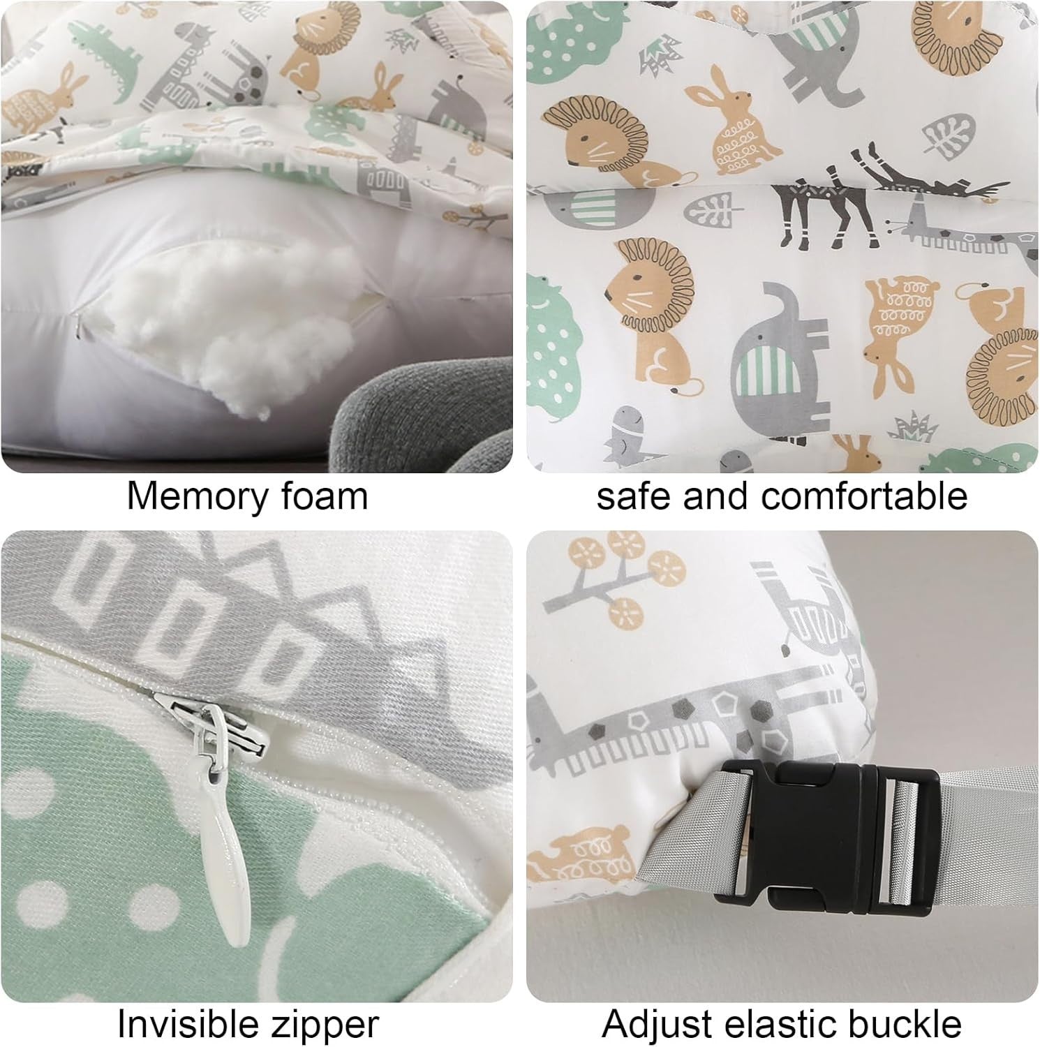 Pregnancy Pillow U Shape Full Body Maternity Nursing Support Pillow 24in