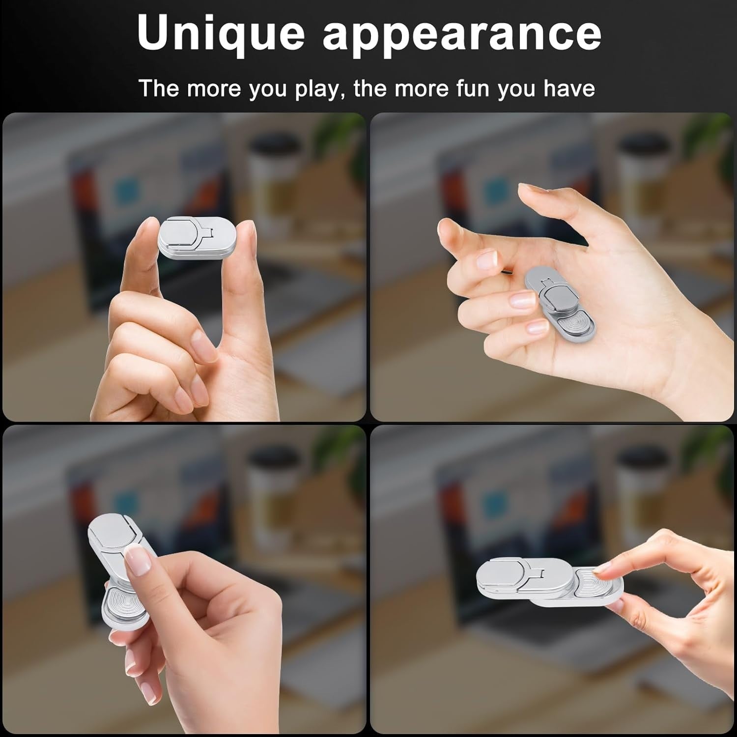 Metal Rotating Fidget Slider ADHD Stress Relief Pocket EDC Toy