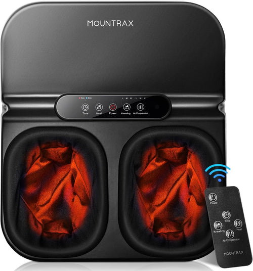 Shiatsu Foot & Calf Massager with Heat, Deep Kneading & Air Compression