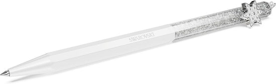 White Snowflake Ballpoint Pen Fine Ink Retractable Gift