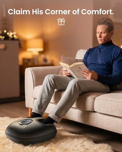 Heated Shiatsu Foot Massager Plantar Fasciitis Relief Remote Control