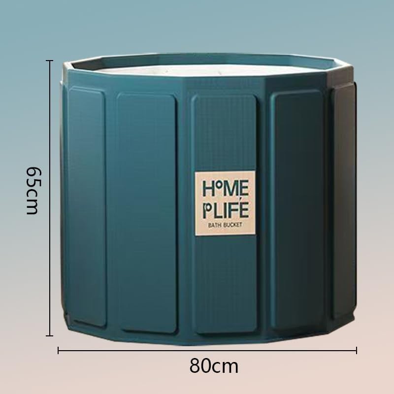 Portable Foldable Ice Bath Tub 80x65cm Adult Cold Plunge & Recovery Soaking Tub