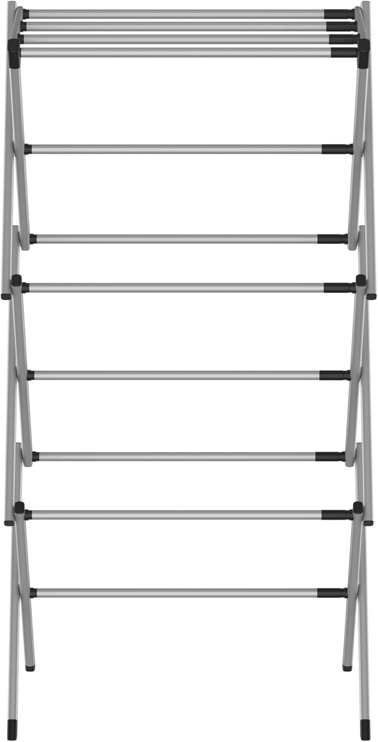 Foldable Clothes Airer Extendable Drying Rack Aluminium Indoor Outdoor Towels