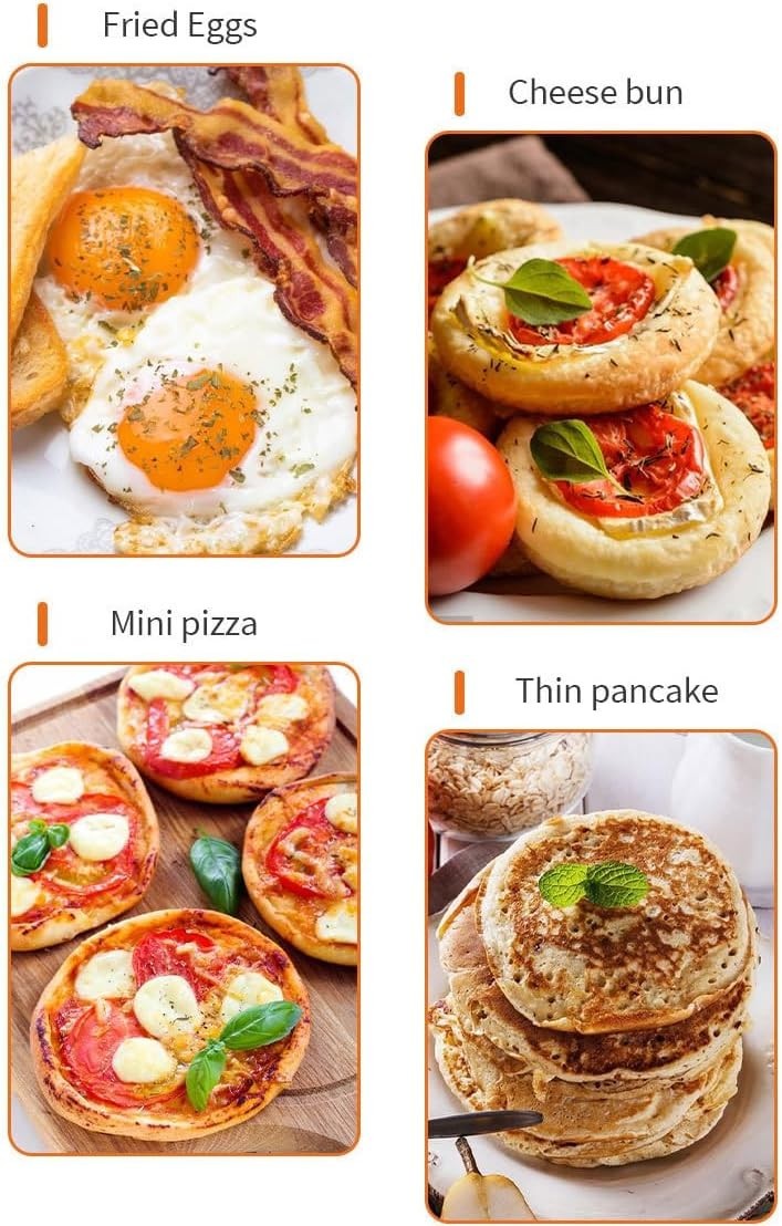 Electric 9-Mould Mini Pancake  Crepe Maker Non-Stick Grill 1.2Kw Adjustable Temp