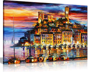 Large Cannes France Canvas Art Print Cityscape Living Room Decor 30x20