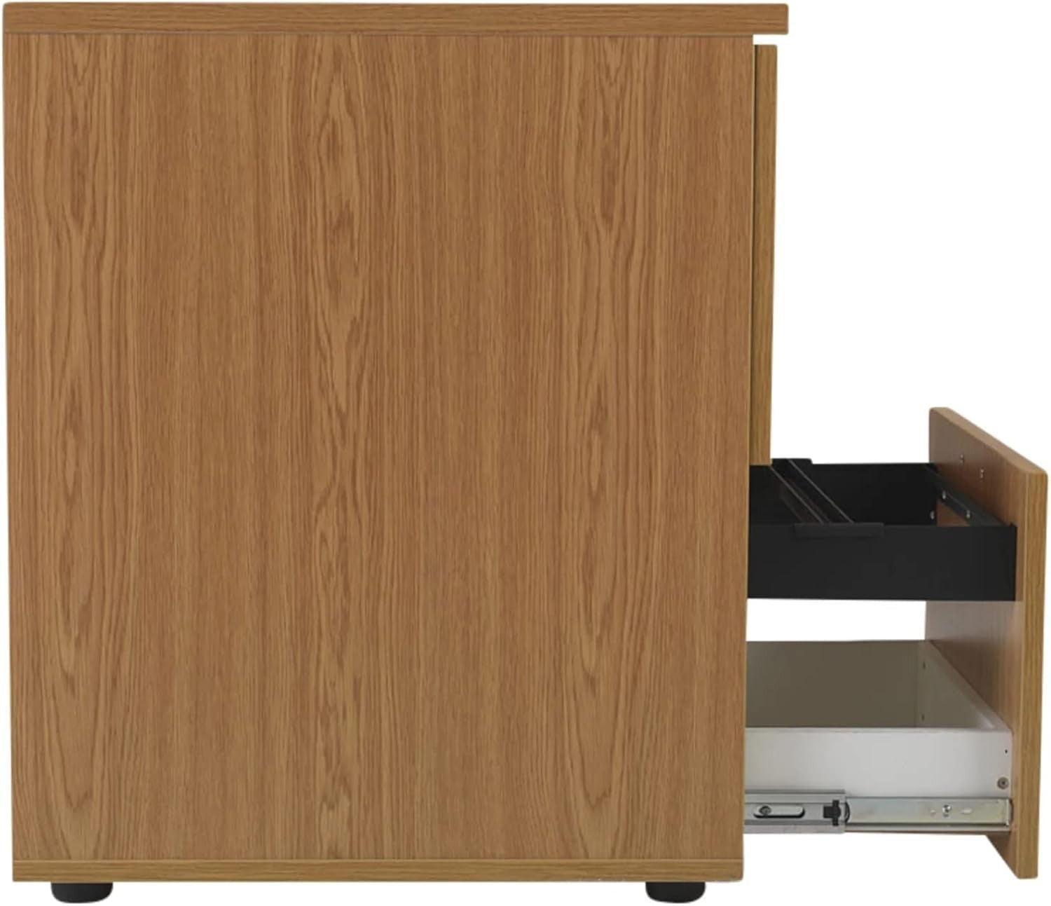 Grey Oak Filing Cabinet 3 Drawer Lockable 105cm Heavy Duty Office