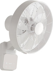 White Wall Fan 5-Speed Remote Controlled Quiet Design 45W Modern Cooling