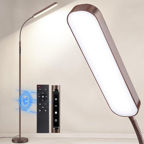 LED Floor Lamp Dimmable Gooseneck Reading Light Remote Touch Control