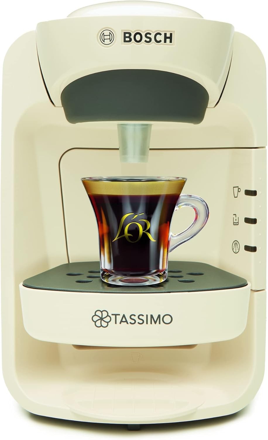 Cream Pod Coffee Machine 1300W Compact One-Touch Brewer with 0.8L Tank