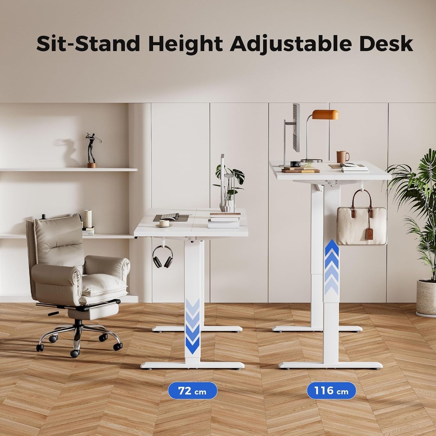 Electric Standing Desk 160x60cm Adjustable Sit Stand Table with Memory