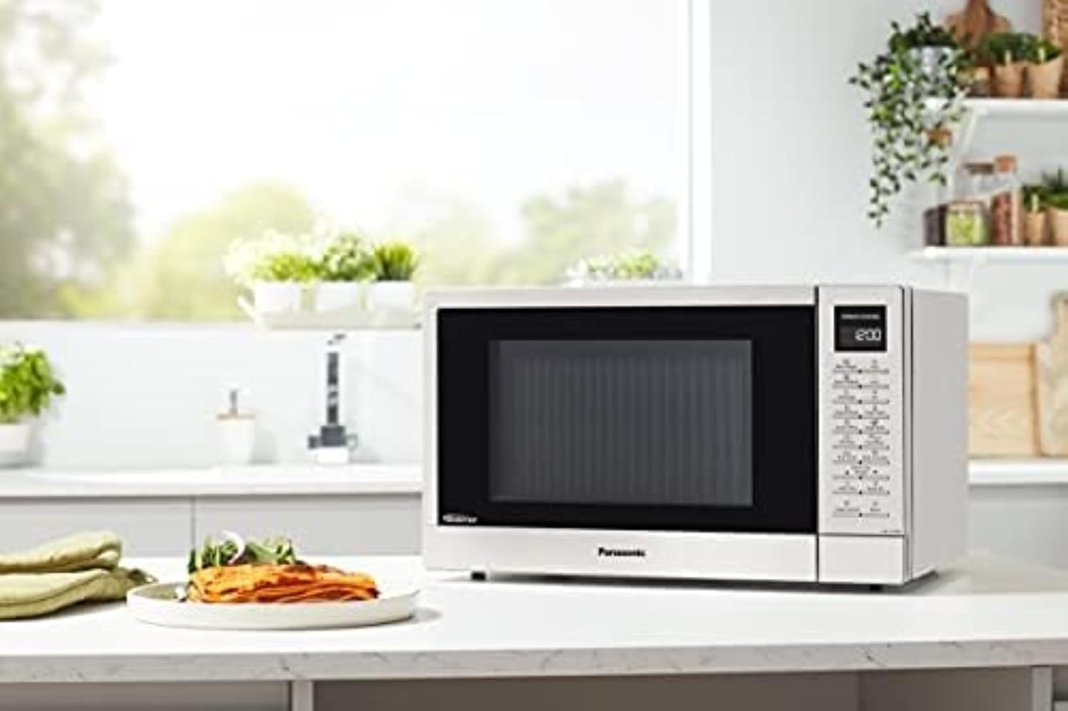 Stainless Steel 32L 1000W Inverter Microwave Oven LED Display