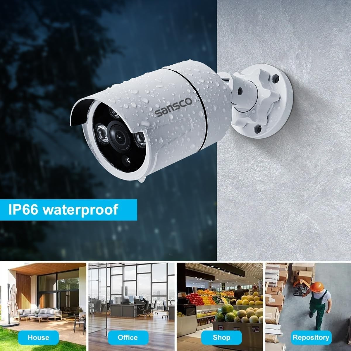 5MP CCTV Security Camera System 8CH DVR 3TB HDD 8 Cameras 3K