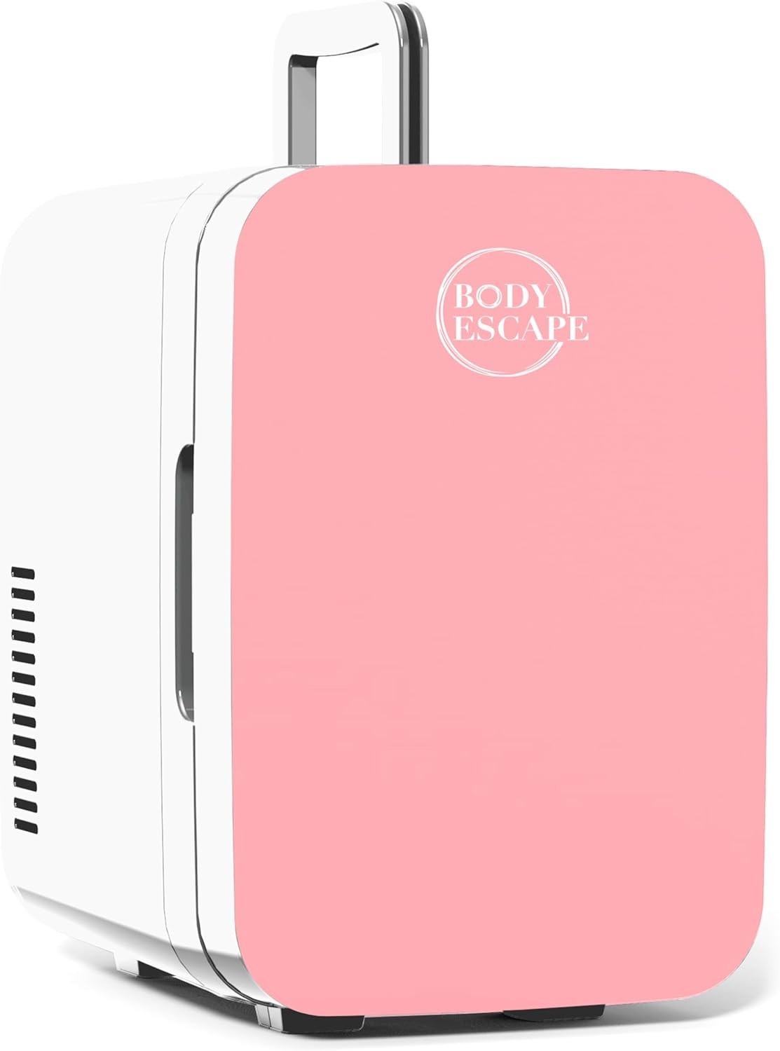 Pink Skincare Mini Fridge 6L Beauty Cooler Warmer Quiet Glass Door