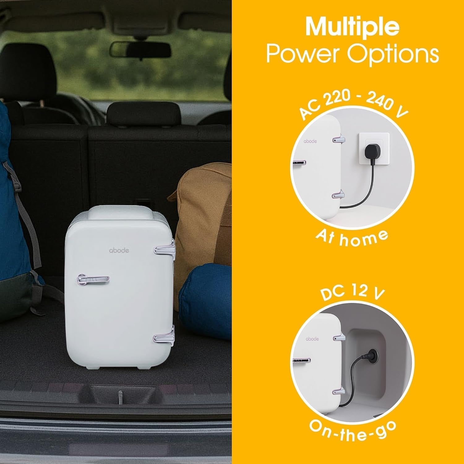 4L Portable Mini Cooler & Warmer Retro Fridge AC/DC Compact Bedroom Car
