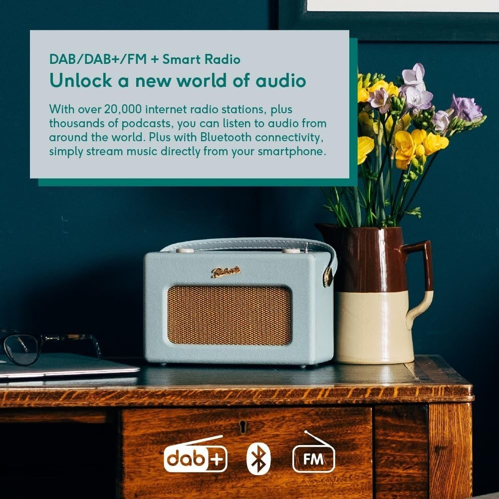 Portable FM/DAB/DAB+ Internet Radio with Bluetooth & Wi-Fi Streaming