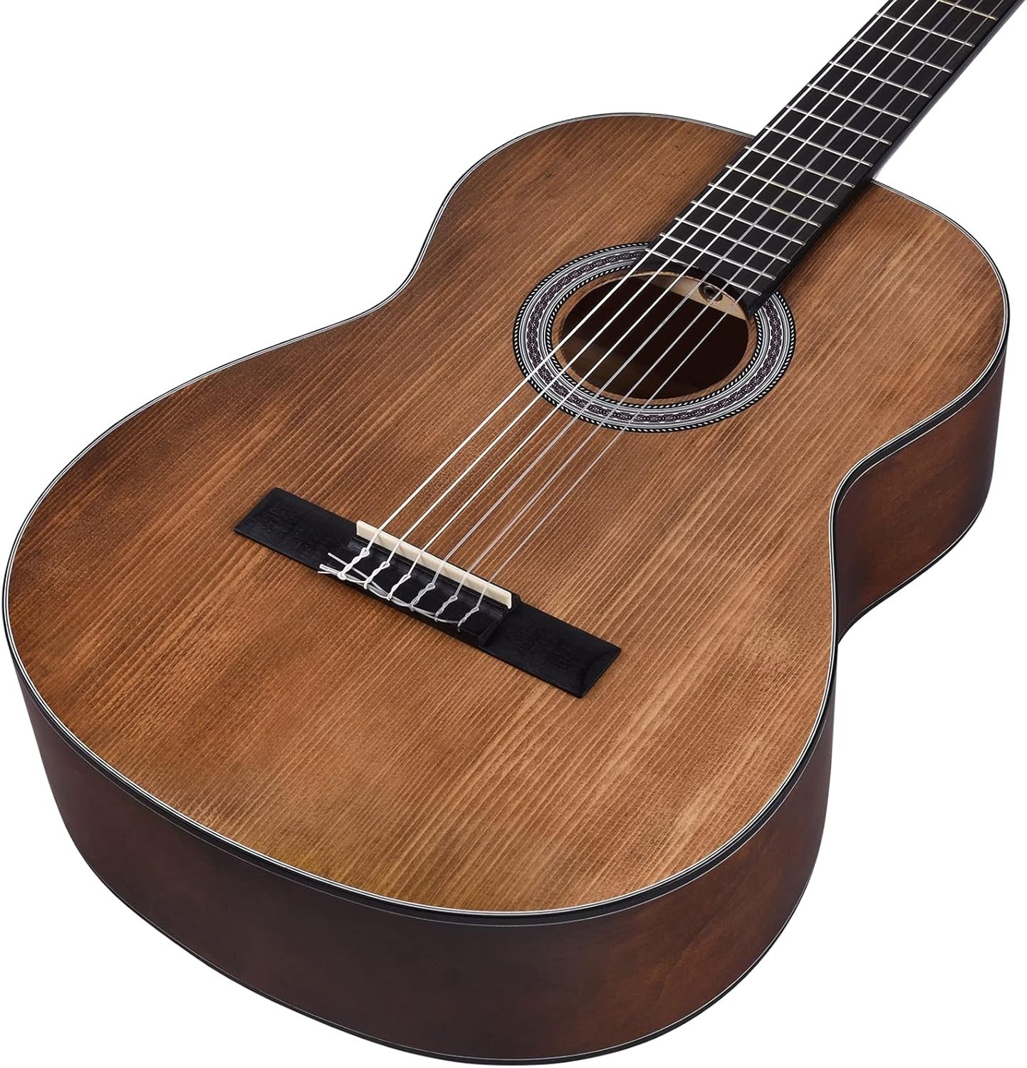 4/4 Full Size Classical Spanish Guitar 39in Starter Kit Brown
