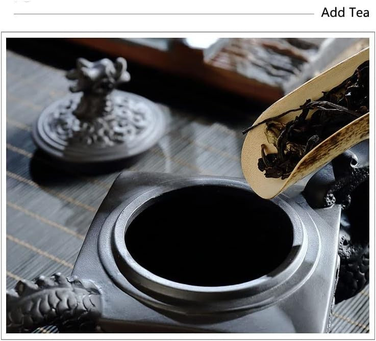 Kung Fu Tea Set Purple Clay Teapot Cups Chinese Ceramic Tea Ceremony Black