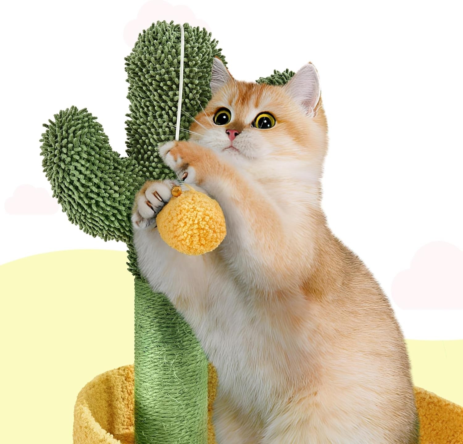 Cactus Cat Tree Tower 123cm Multi Level Scratching Post Condo Activity Centre