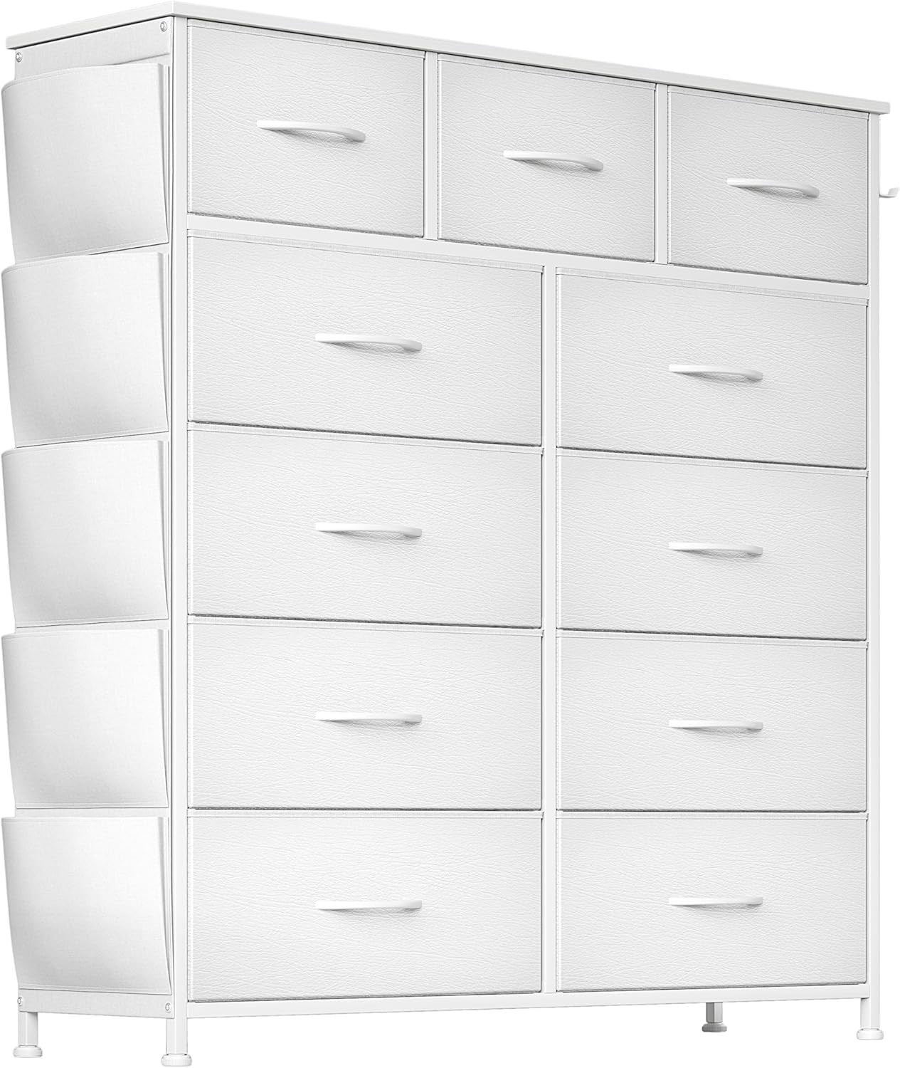 11 Drawer Storage Chest with Fabric Bins | Space-Saving Bedroom Organizer