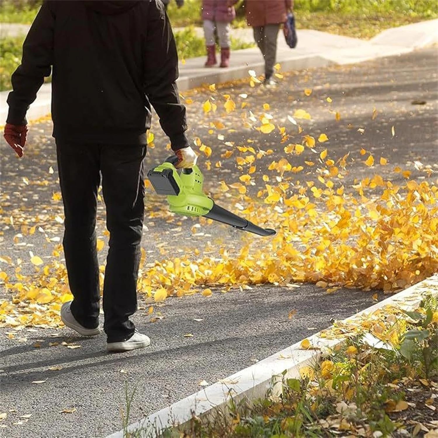 Cordless Leaf Blower 20V Dual Battery Lightweight Garden Yard Cleaner