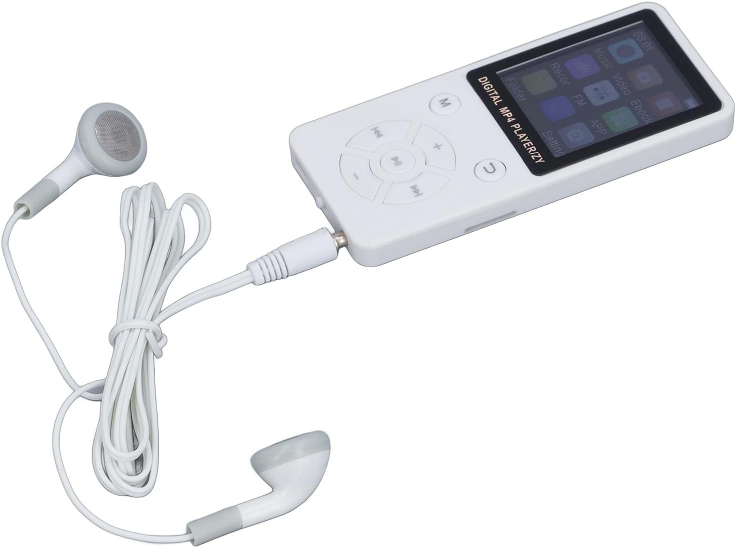 64GB Bluetooth 5.0 MP3 MP4 Player 1.8" LCD FM Radio White