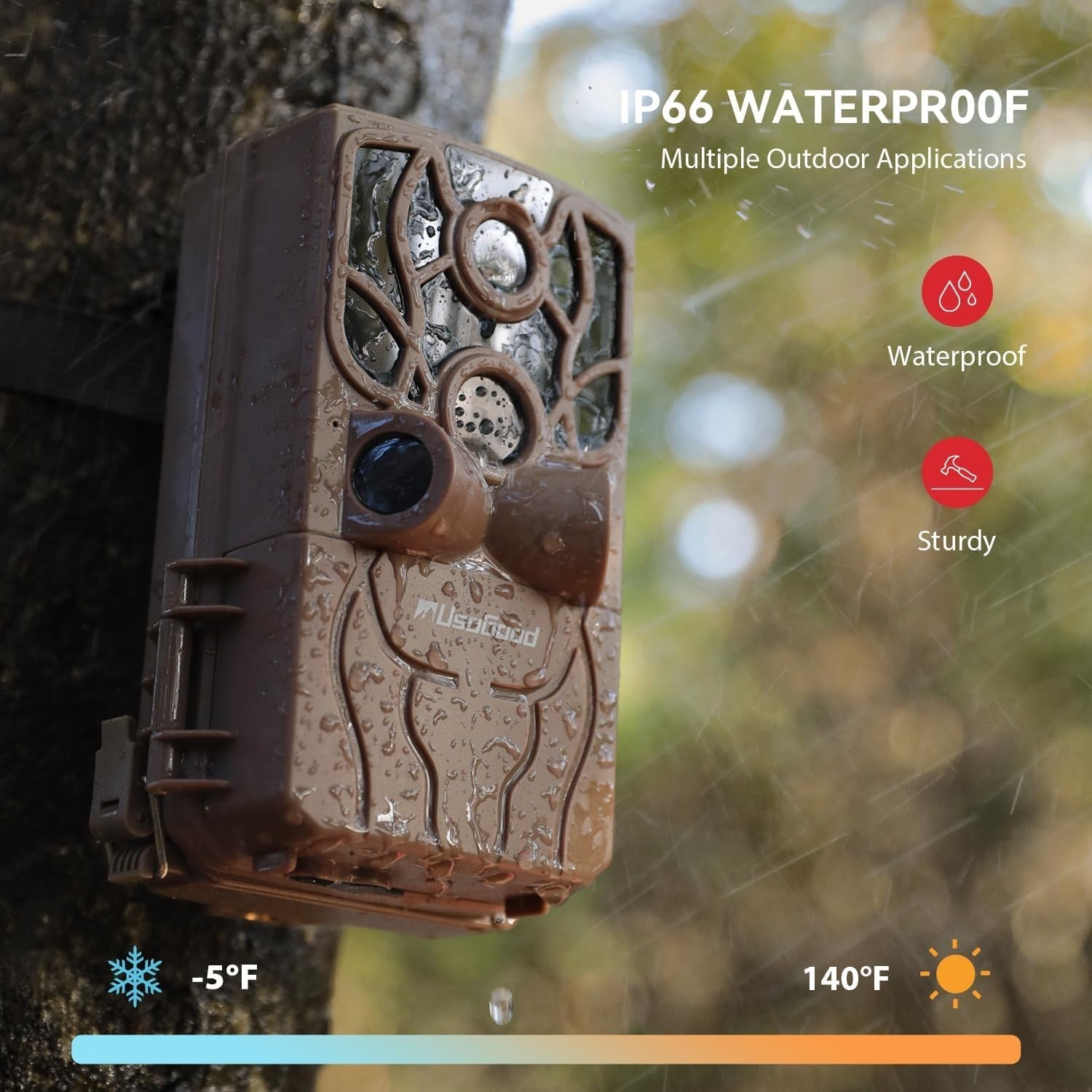 4K 48MP WiFi Trail Camera Night Vision Wildlife Hunting Camera Kit