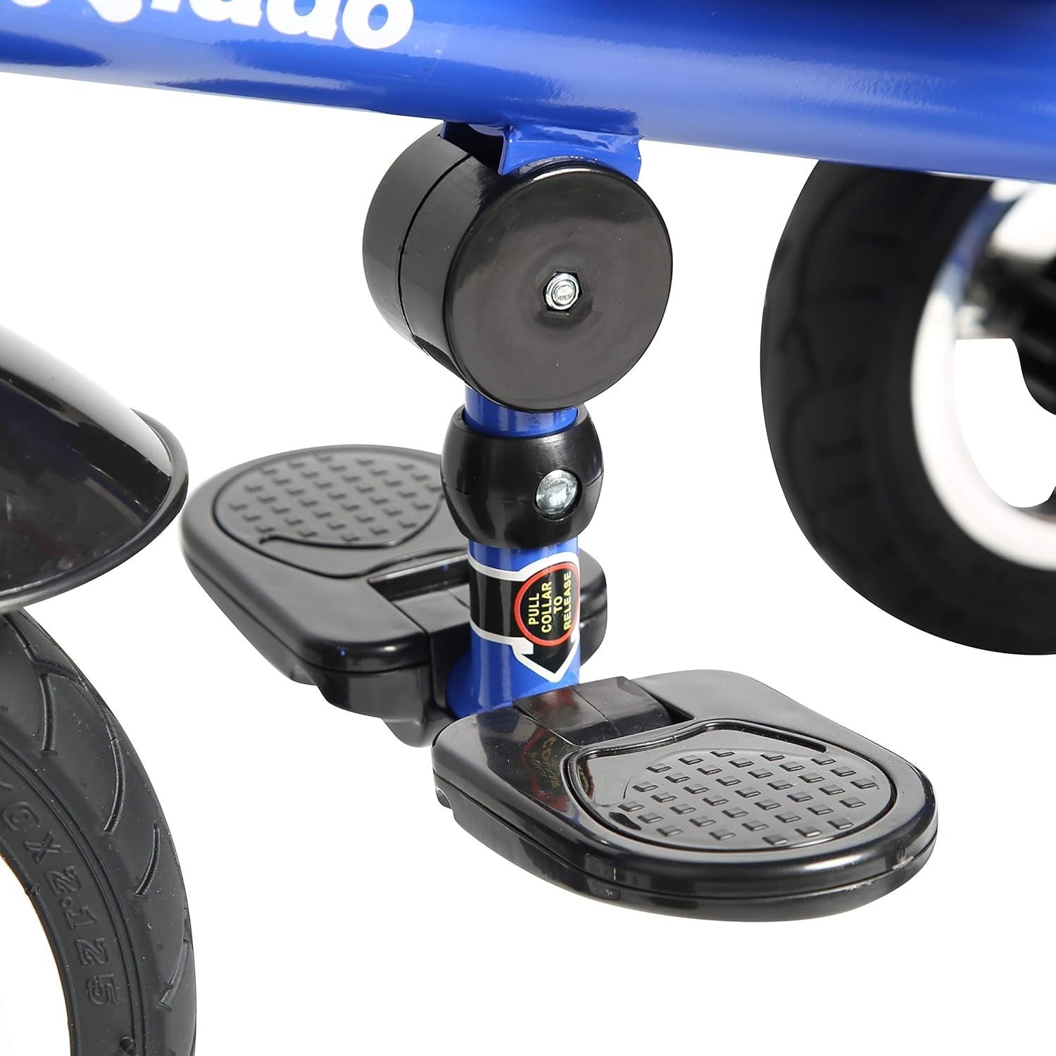 4 in 1 Kids Tricycle Rotating Seat Sun Canopy Parent Push Trike Blue