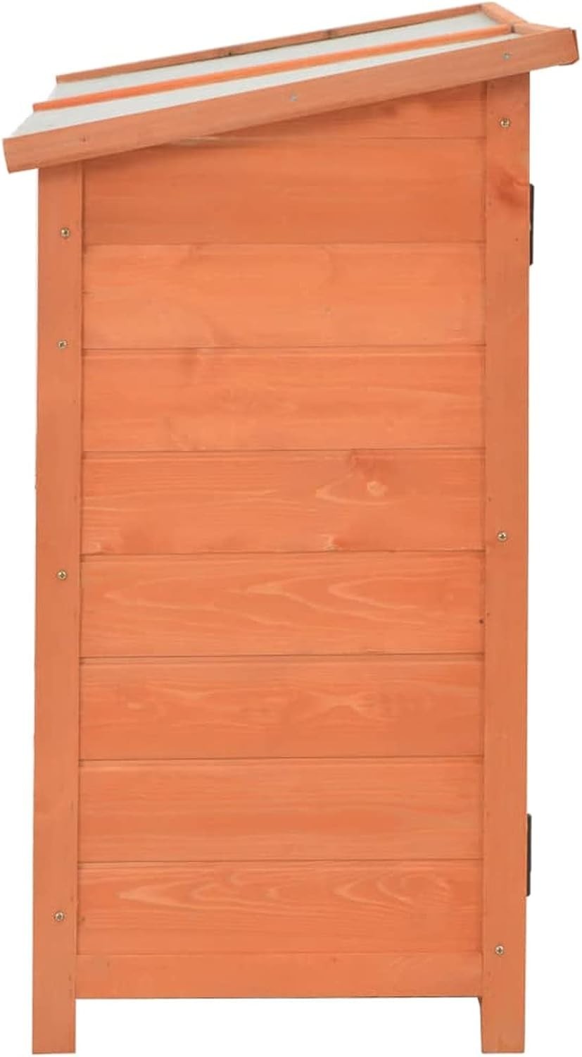 120x50x91cm Wooden Garden Storage Shed Outdoor Tool Box Furniture