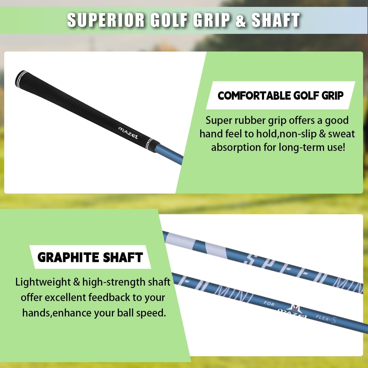 Mini Golf Driver 10.5° 45in Graphite Shaft Swing Trainer