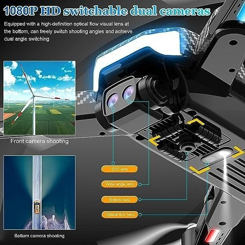 Mini 4K Drone with Brushless Motor, Obstacle Avoidance & 2 Batteries