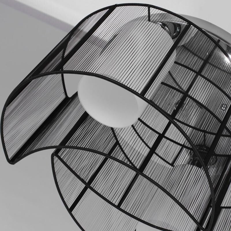 Modern 2 Way Flush Ceiling Light Black Metal Shade Fixture E27 Hall Lounge