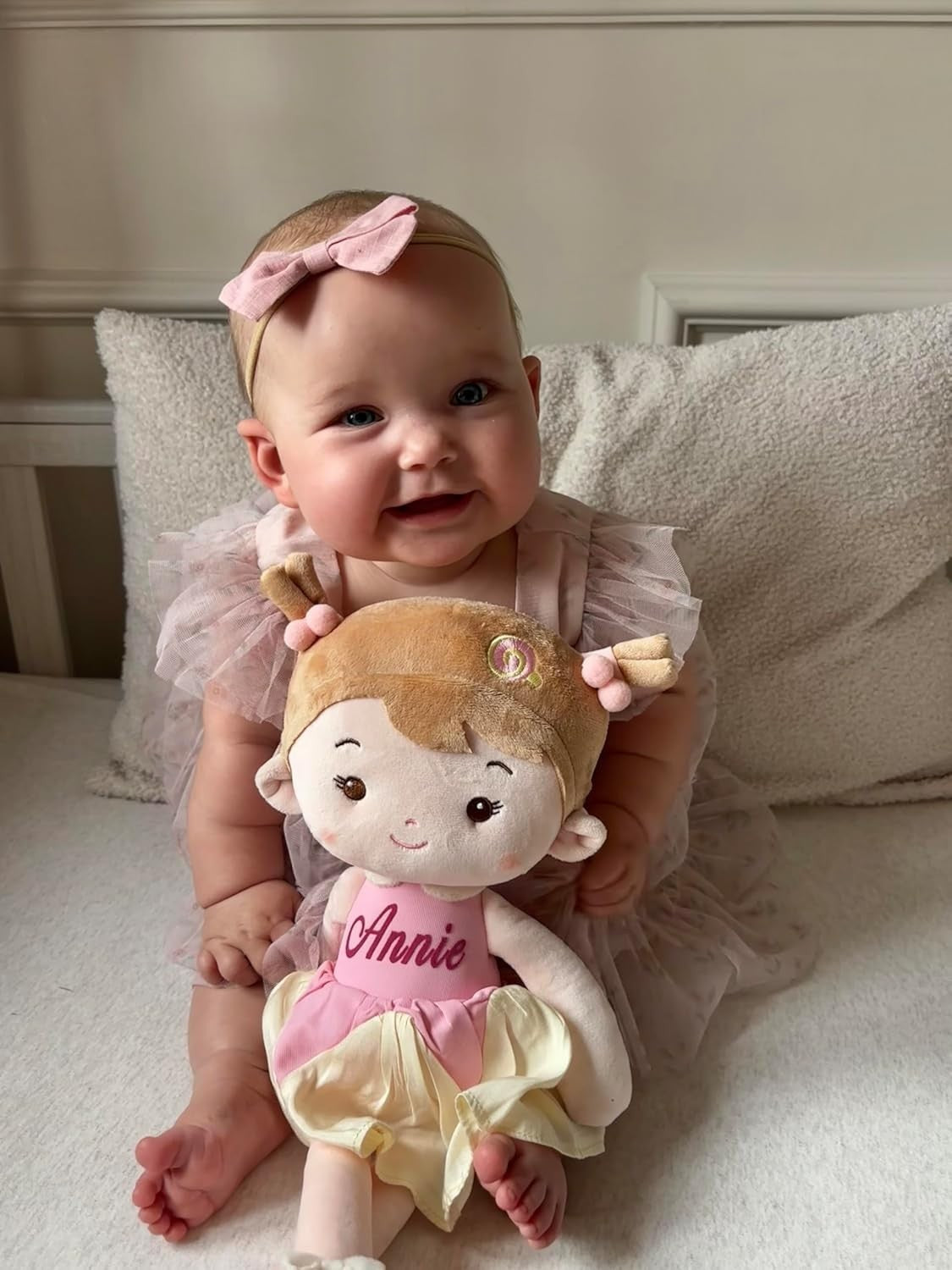16” Soft Baby Doll Plush Rag Doll First Baby Toy for Toddlers 1+ Gift