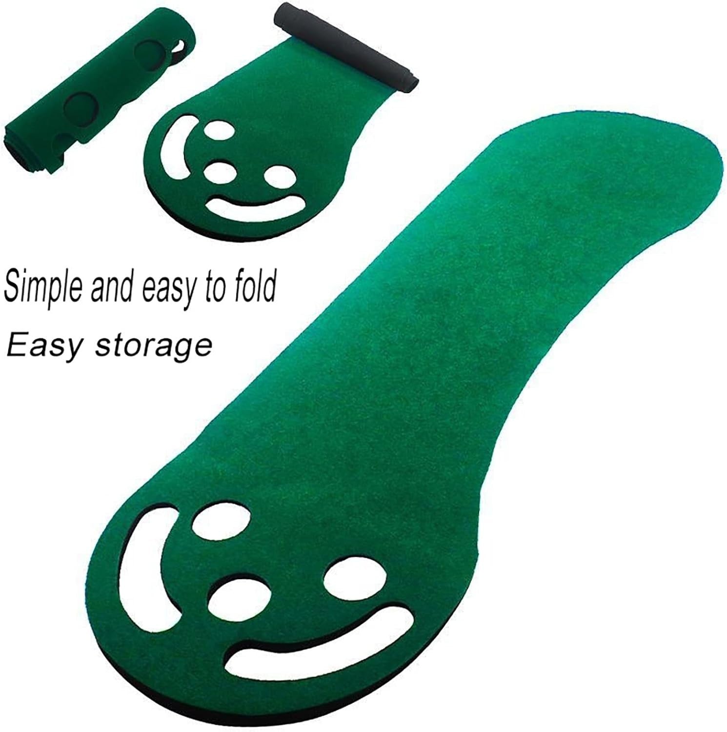 Golf Putting Practice Mat Indoor Outdoor Training Green Distance Control