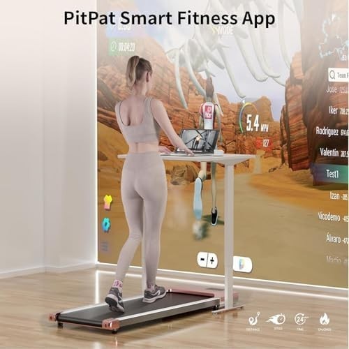 Raceable Walking Pad Under Desk Treadmill 2.5HP App Control Quiet 136kg Foldable