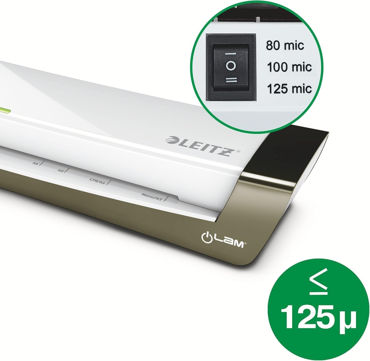 A3 Laminator Small Office Fast 1 Min Warm Up Auto Feed 75–125 Mic