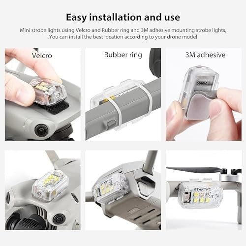 STARTRC Drone Strobe Light Anti-Collision LED Flash for DJI Mini/Mavic/Phantom