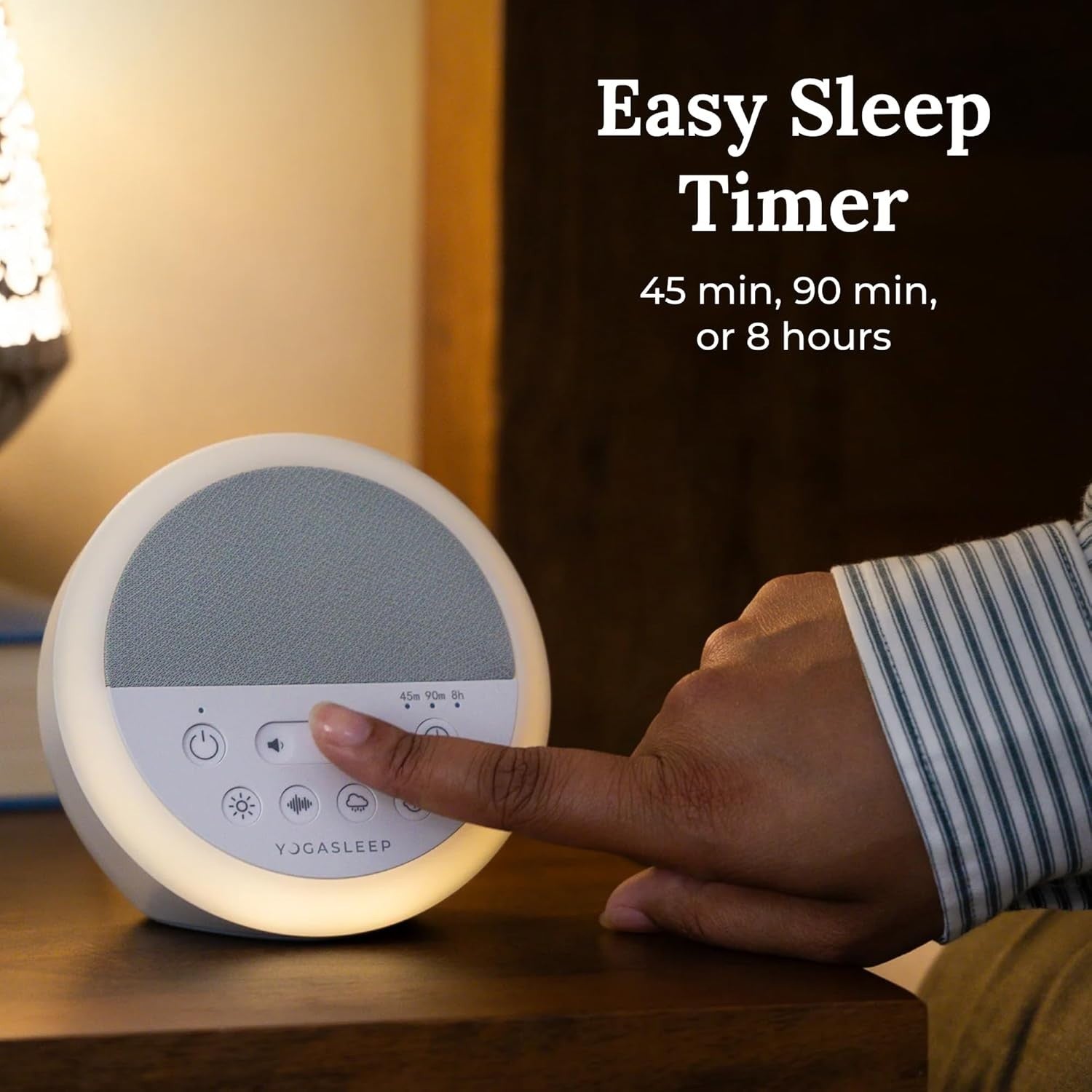 White Noise Machine with 20 Sounds, Sleep Timer & Night Light for Babies & Adult
