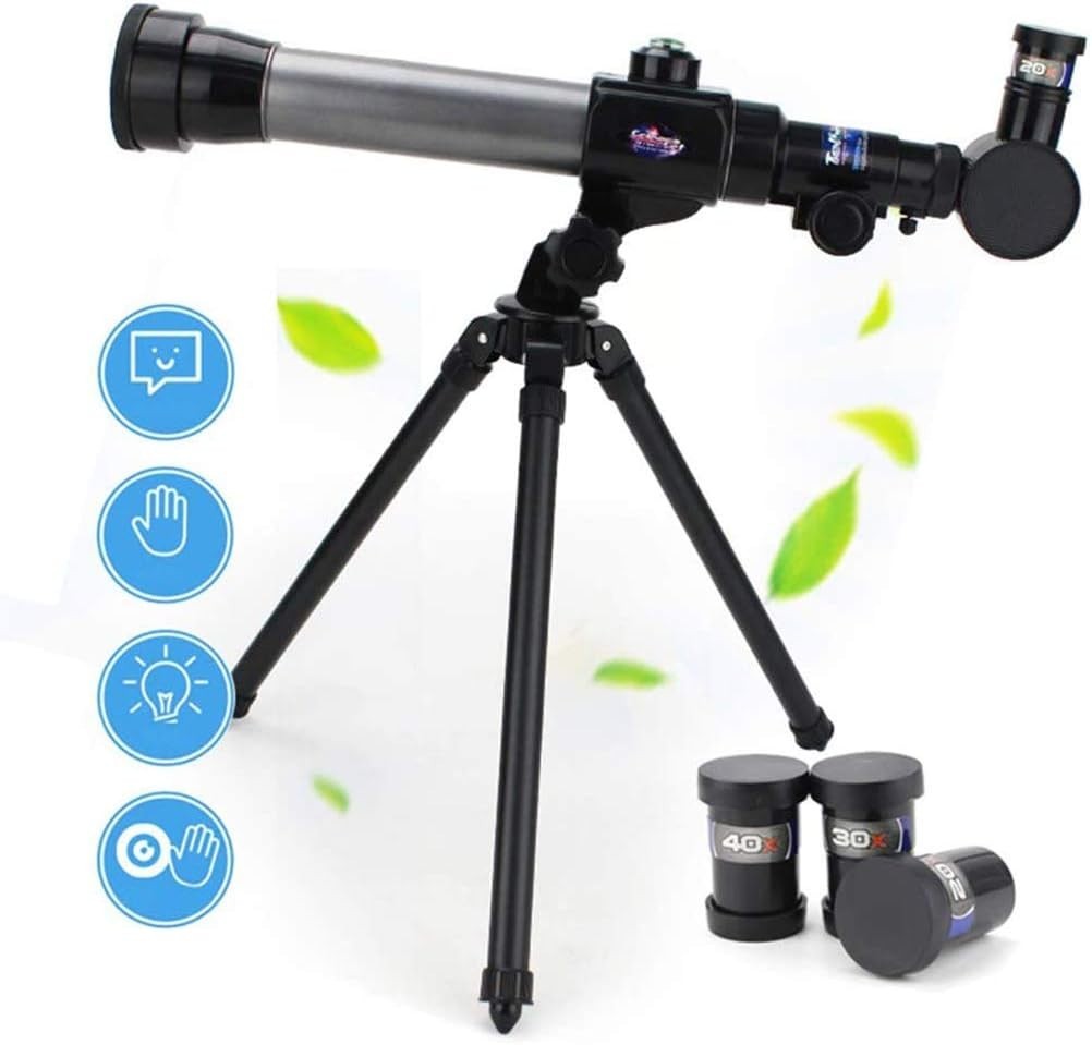 60mm HD Refractor Telescope Kids Beginners with Tripod Assorted