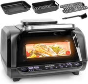 10L Health Grill Air Fryer | Indoor BBQ Grill | 6-in-1 Cooking Functions | Touch