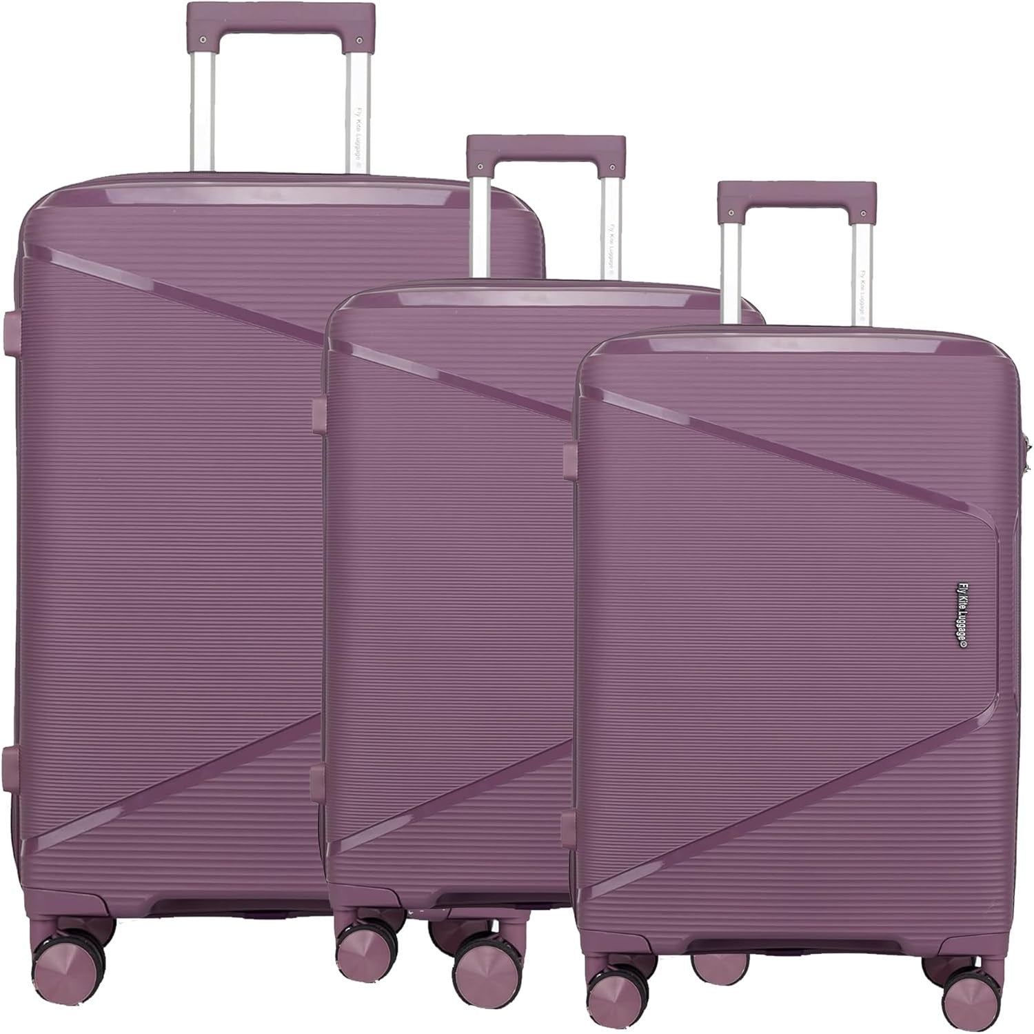 3pc Polypropylene Suitcase Set 20 24 28 TSA Lock Spinner Wheels PP